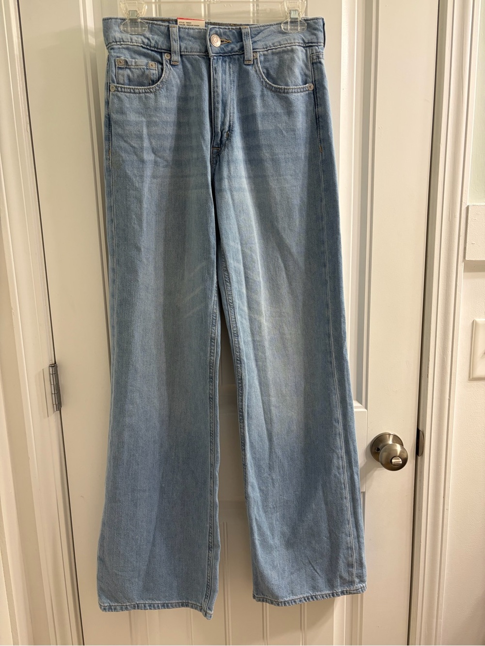 NWT Aéropostale Medium Wash High-Rise Vintage-Inspired Full Wide Leg Jeans Sz 2